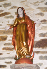 Statue de la Vierge - Eglise de Teissières les Boulies