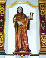 Statue dans l‘église de Teissières les Boulies